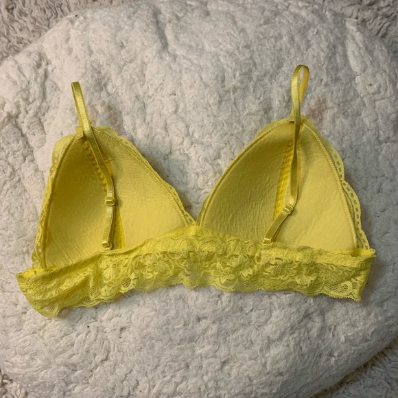 Simple Lounge Lace Bralette Yellow - Picture 4 of 4